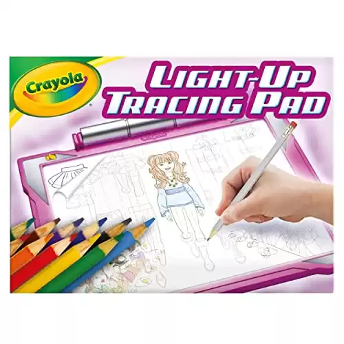 Crayola Light Up Tracing Pad - Pink, Drawing Pads for Kids, Kids Toys, Holiday & Birthday Gifts for Girls and Boys, Ages 6+ [Amazon Exclusive]