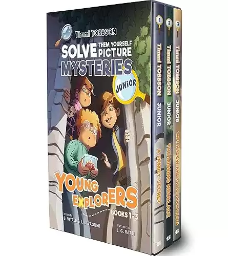 Timmi Tobbson Junior Boxed Set: Timmi Tobbson Junior (6-8) Children's Detective Adventure Books 1-3 (Solve-Them-Yourself Mysteries Book Series for Boys and Girls (Cover may vary))