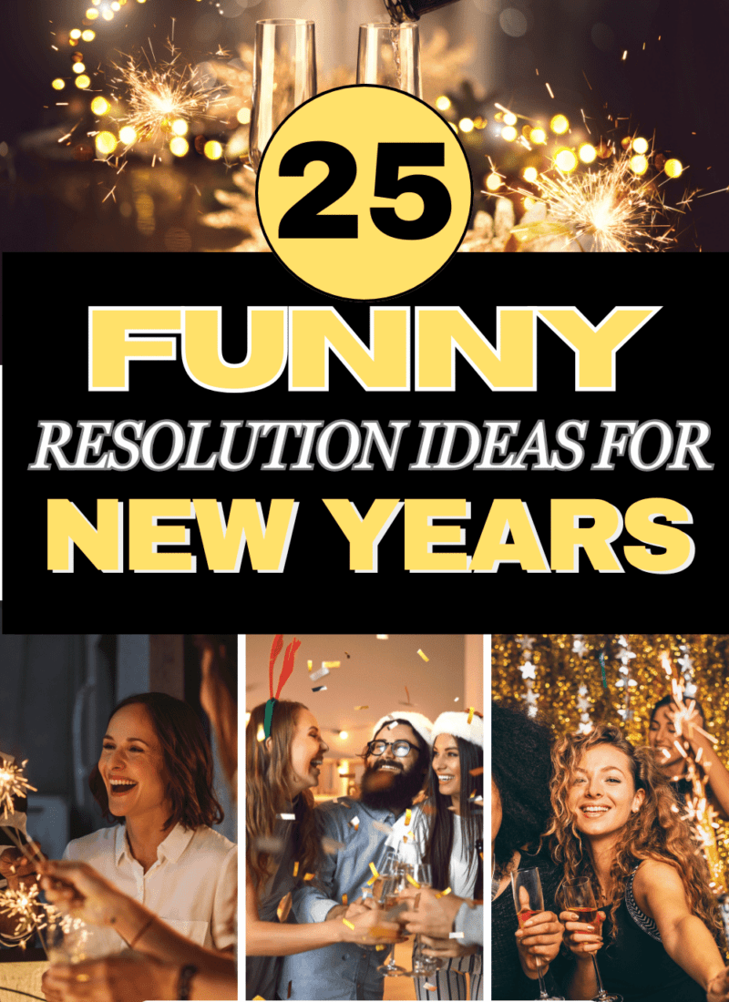 funny new years resolutions ideas