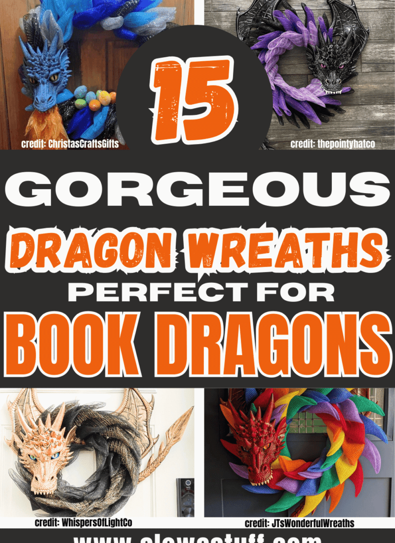 book dragon dragon wreath