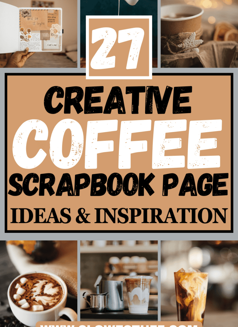 coffee scrapbook page