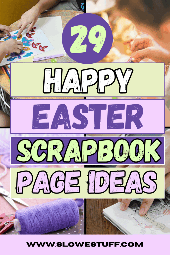 easter scrapbook page