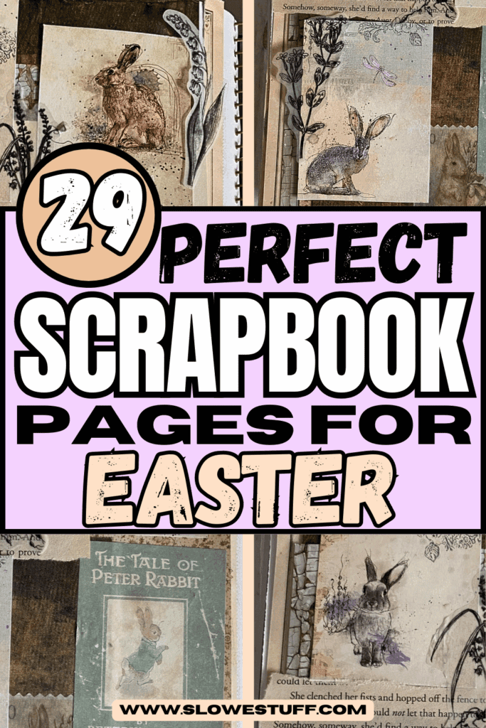 easter scrapbook page