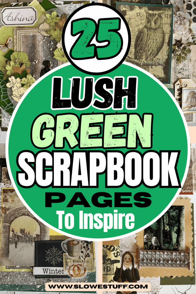 Green scrapbook ideas