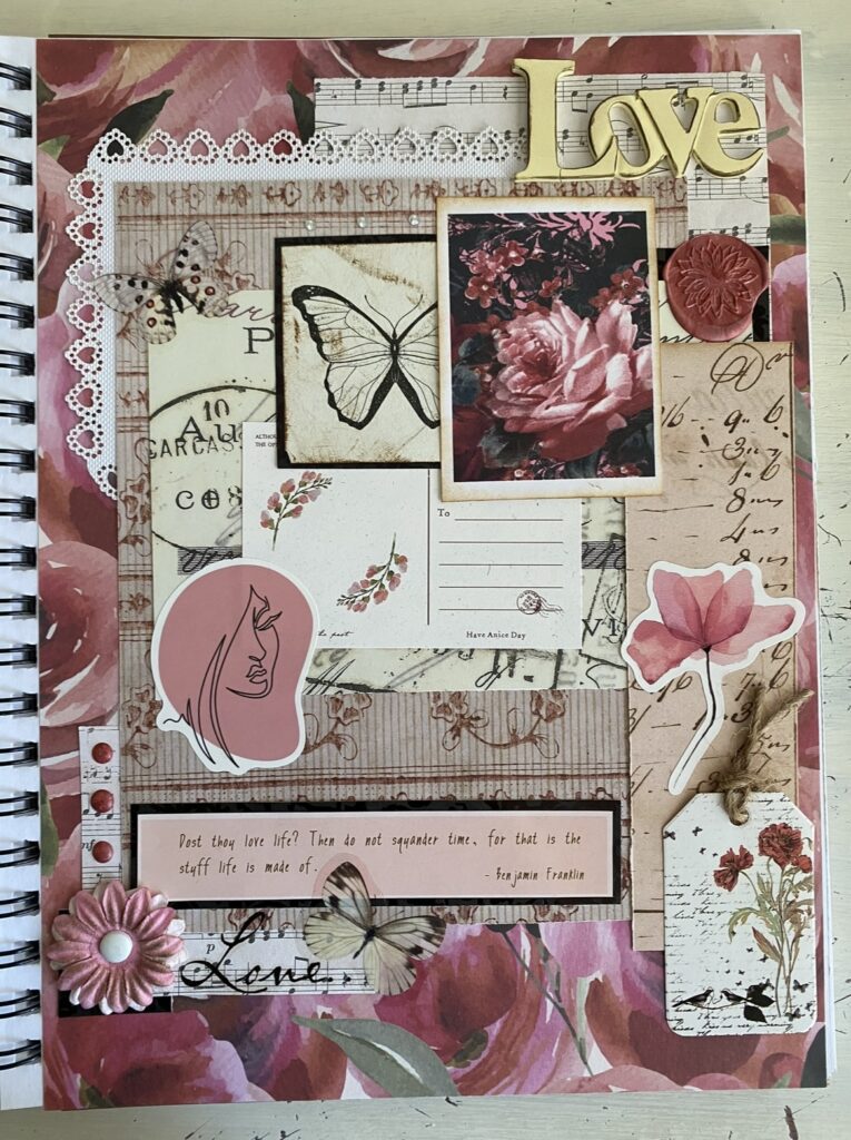 Pink scrapbook ideas