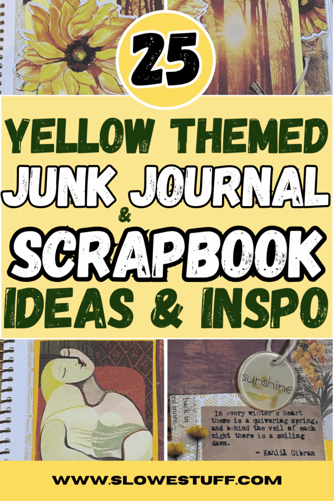 Yellow scrapbook ideas
