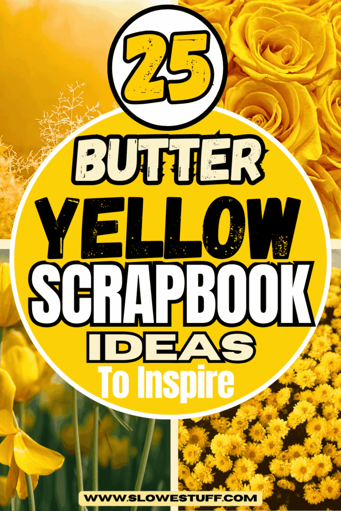 yellow scrapbook ideas