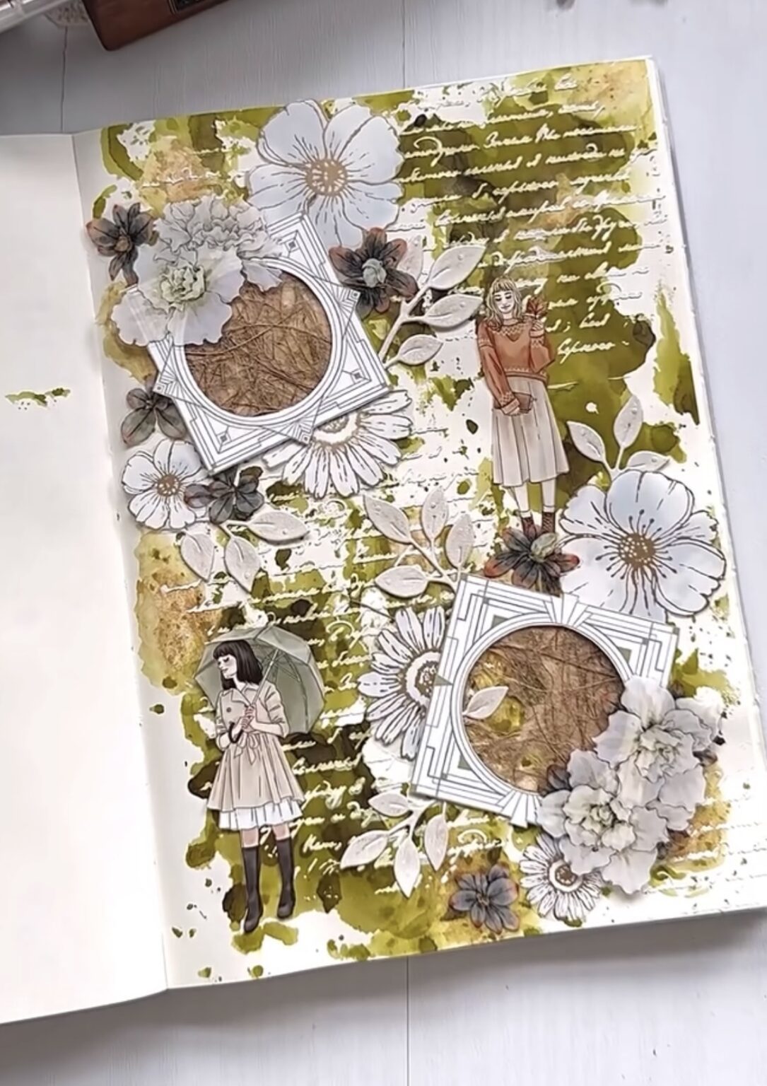 25 Fresh Green Scrapbook Ideas & Junk Journal Layouts - The Slowestuff Blog