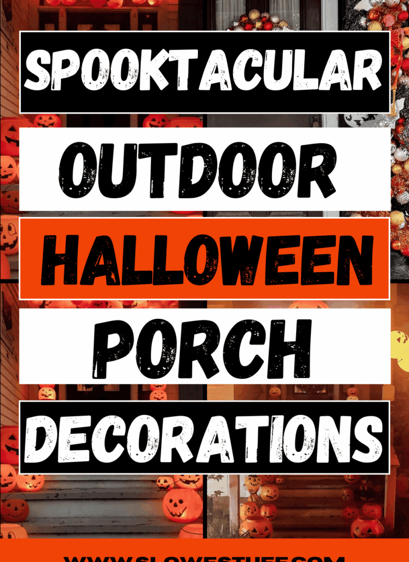 Spooktacularly Cute Outdoor Halloween Porch Decorations