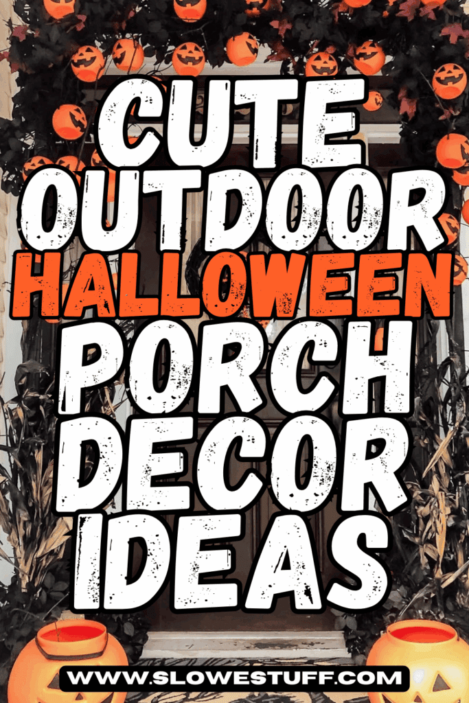 cute outdoor halloween porch decorations