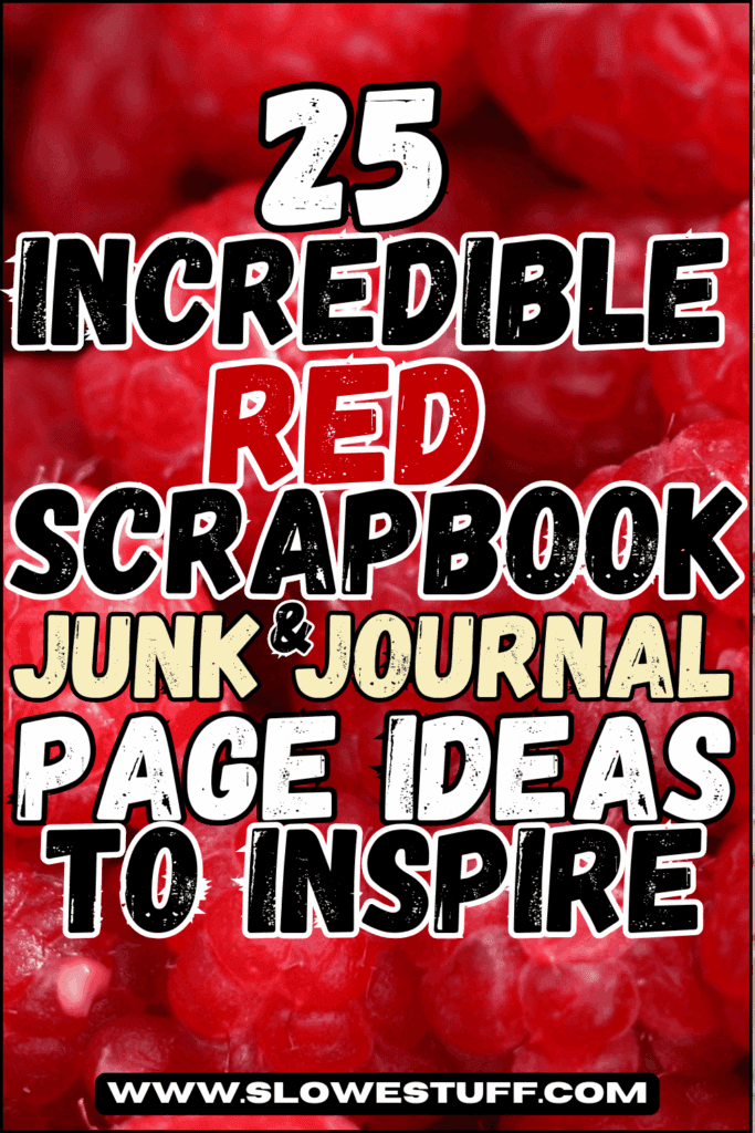 red Scrapbook Ideas