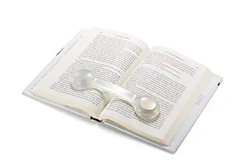 Bookmark/Weight-Page Holder-Holds Books Open and in Place-Clear-by Superior Essentials