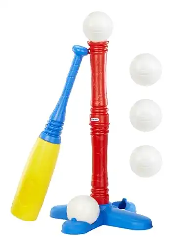 Little Tikes T-Ball Set, Red, 5 Balls, for Toddlers Ages 18+ Months Amazon Exclusive