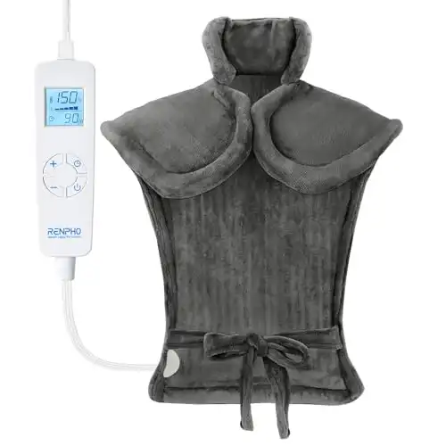 RENPHO Heating Pad for Back Pain Relief, Birthday Gifts for Women Men Mom Dad, FSA HSA Eligible, Electric Heat Pad for Neck and Shoulders, Auto Shut Off, ETL Certified, Extra Large 24"x33", ...