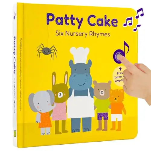 Cali's Books Patty Cake Nursery Rhymes | Books for 1 Year Old | 1 Year Old Girl Gifts | Musical Toys for Toddlers 1-3 | Interactive Sound Book | Nursery Rhyme Books for 1 Year Old Boys & Girl...