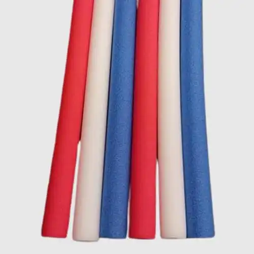 Pool Swim Noodle, FixFind 6 Pack 52 Inch Hollow Foam Pool Swim Noodle, Patriot Bright Foam Noodles for Swimming, Floating and Craft Projects (Red, White, Blue)
