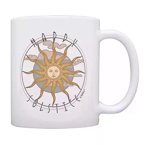 ThisWear Summer Solstice Mug Happy Solstice Summer Solstice 11oz Ceramic Coffee Mug with Handle