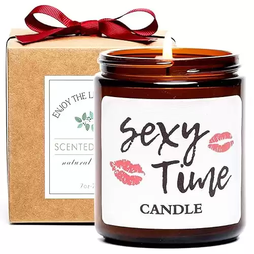 Valentine's Day Gift Sexy Time Scented Candle Gifts, Funny Romantic Unique Birthday Anniversary Father s Day Gift for Wife/Women/Men/Husband