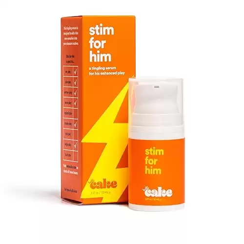 Hello Cake Stim for Him, Stimulating Arousal Gel for Men, Sexual Enhancer, Arousal Gel, Sex Enhancements for Male Sensation Gel, Tingling Sexual Enhancement for Penis Pleasure (0.5 Fl. Oz.)