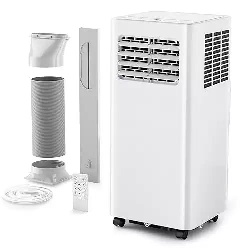 EUHOMY Portable Air Conditioners 8,000 Btu, Quiet Portable Cooling AC Up to 350 Sq.Ft. with Dehumidifier, Fan, Sleep Modes, 3-1 AC Unit with Remote Control & 24H Timer for Bedroom, Room, Apartment...