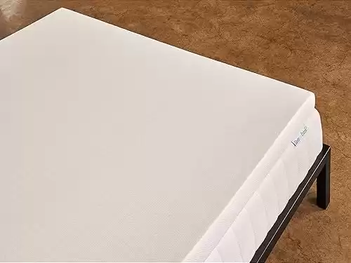 Pure Green Natural Latex Mattress Topper w/Luxury Cover - Firm - 2 Inch - Twin XL Size (GOTS Certified Organic)