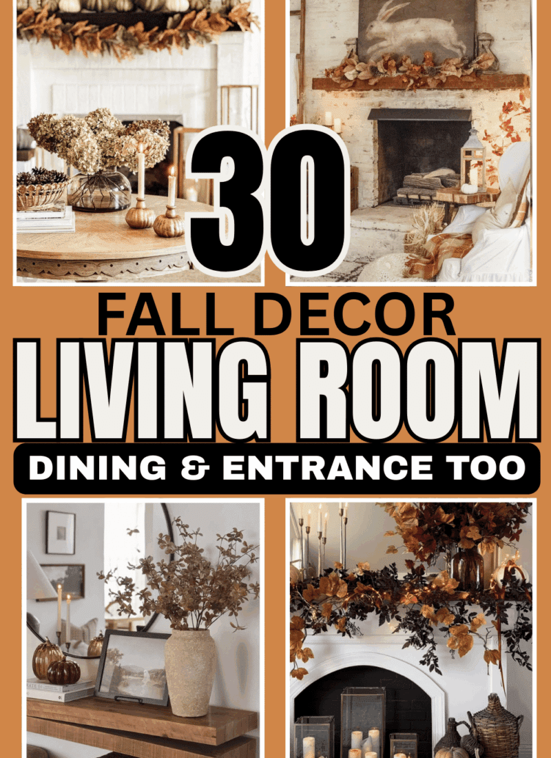 30 Fall Decor Ideas for a Cozy Living Room, Entry, & Dining