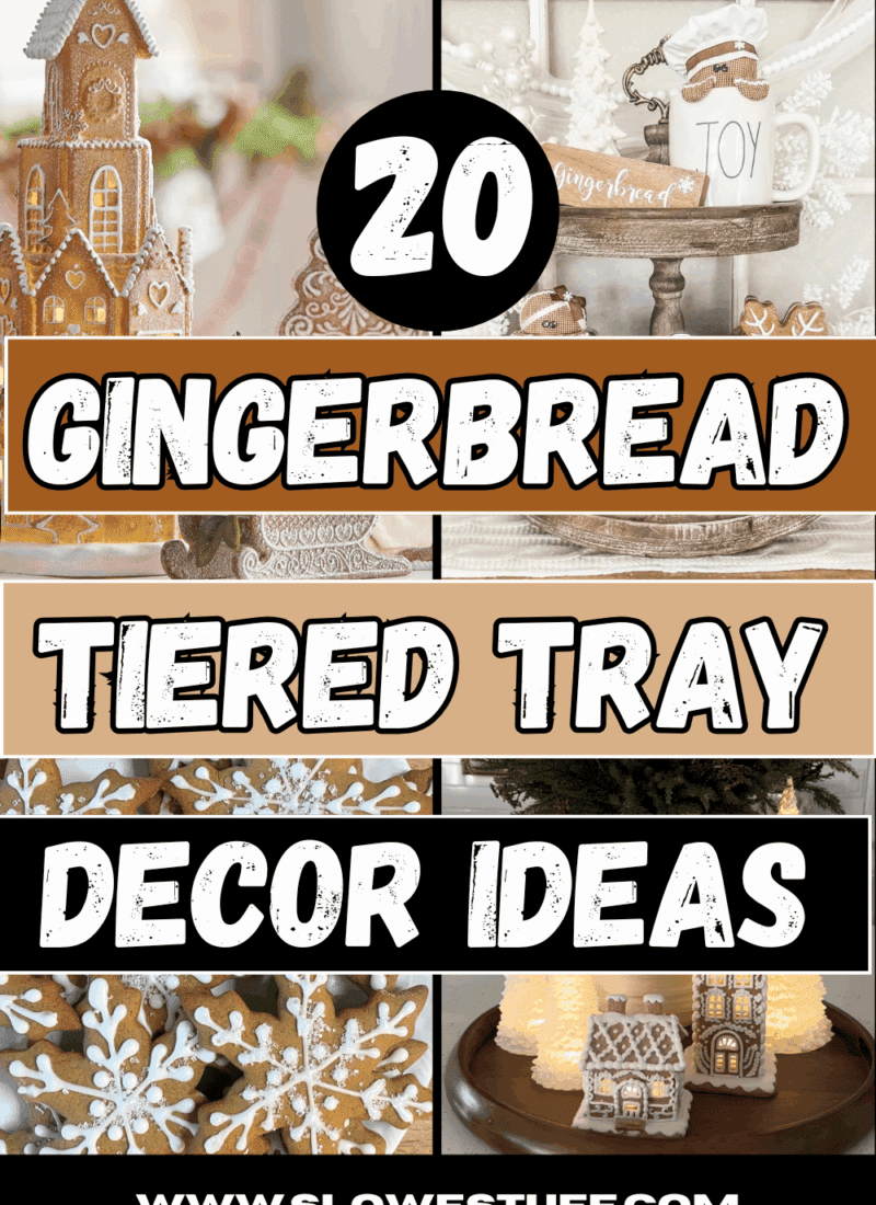 20 Easy Gingerbread Tiered Tray Decor Ideas For Christmas