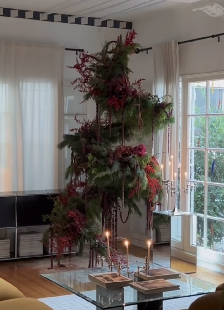 Creative Christmas tree decorated in a unique style for non-traditional holiday inspiration