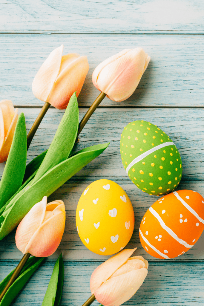 Easter basket ideas graphic preview from slowestuff.com Easter category page featuring pastel basket inspiration and seasonal Easter blog content.