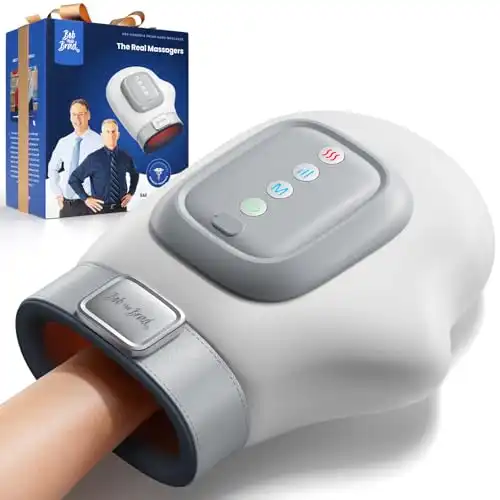BOB AND BRAD Hand Massager with Heat and Compression, Individual Fingers