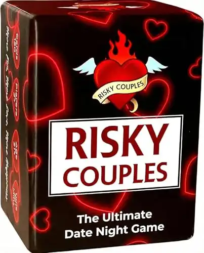 Risky Couples Card Game for Adults - Couples Games for Date Night | 150 Flirty Questions & Playful Dares, Date Night Ideas, Romantic & Fun Gift for Her or Him, Anniversary & Valentine'...